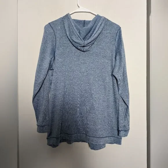 One world full zip plus size hoodie sz 2x blue purple Y2K 2000 artsy abstract - Picture 6 of 6